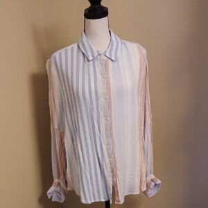 Blue Heaven Cream Striped Shirt
